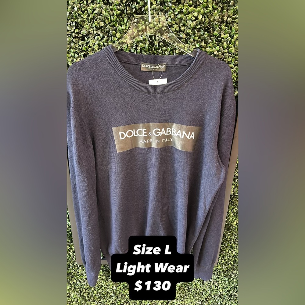 Dolce & Gabbana Dark Blue Knit Top